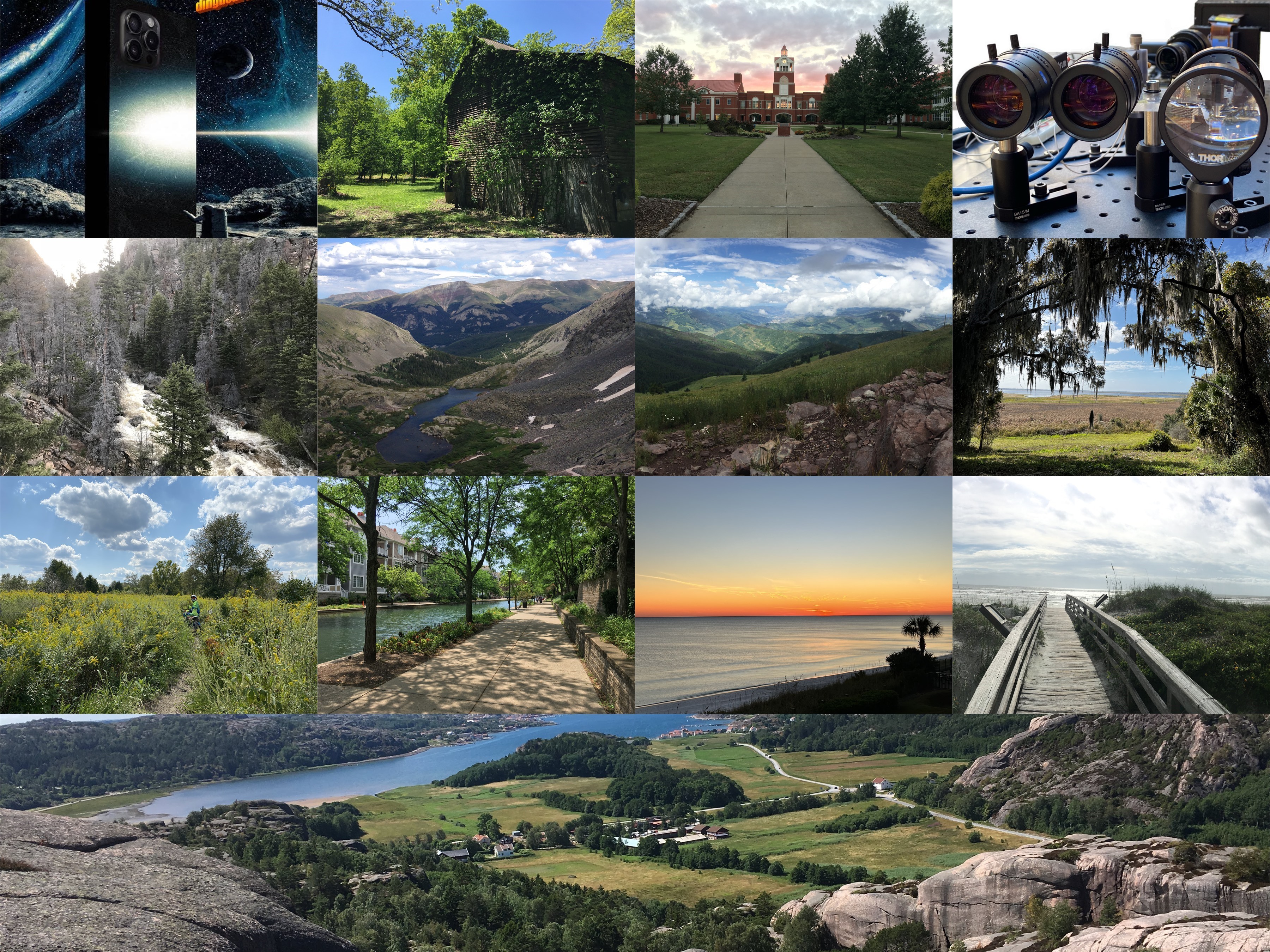 Collage of landscape and travel photos